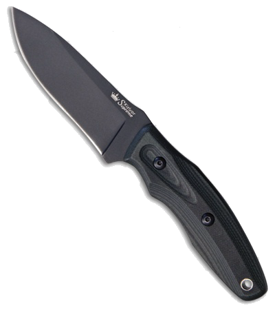 product image for Kizlyar Supreme Urban AUS-8 Fixed Blade Knife Green Black Micarta KK0228