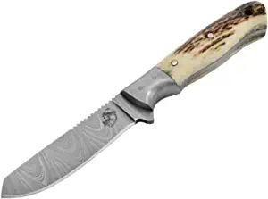 product image for Knives Ranch Red Stag Antler Handle Damascus Steel Skinning Knife Model 2106-SG