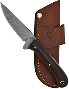 product image for Knives Ranch Damascus Steel Paring Knife with Indian Rosewood Handle 3056-IRW