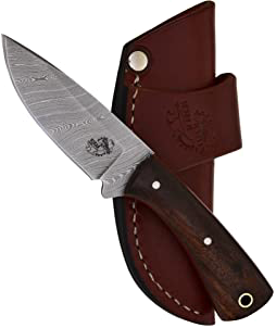 product image for Knives Ranch Damascus Steel Full Tang Knife Brown Indian Rosewood Handle Model 4402-IRW