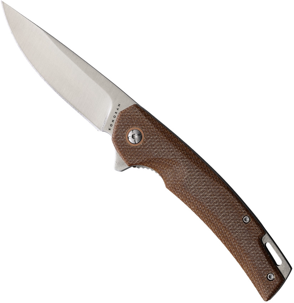 product image for Komoran Brown Linen Micarta Linerlock 3.5"