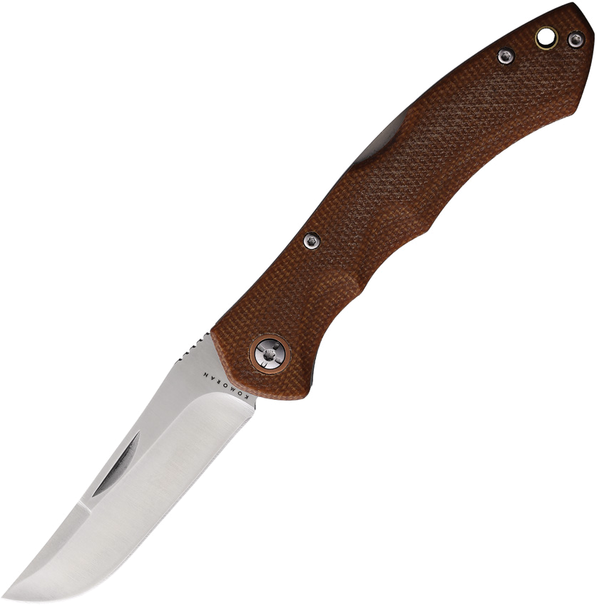 product image for Komoran Brown Micarta Lockback Model 3