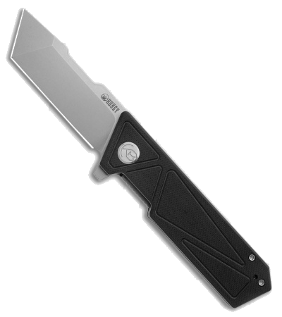product image for Kubey Avenger Black G-10 Tanto Liner Lock Knife KU104A