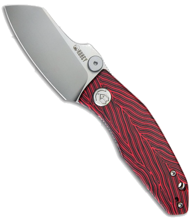 Kubey Monsterdog Liner Lock Knife Black Red G 10 2 95 Bead Blast N 690 KU 337 F product image