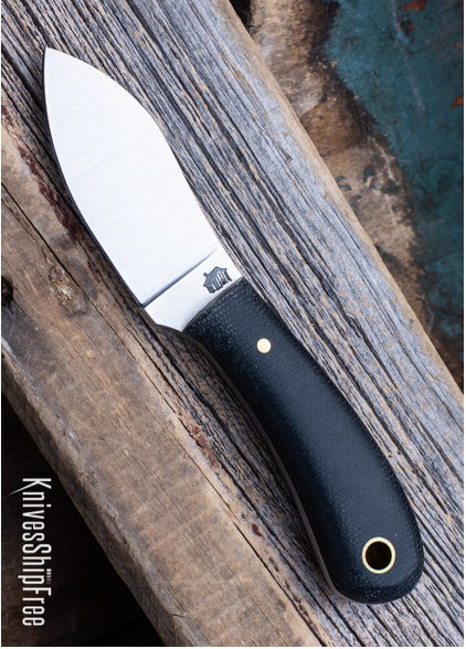 product image for L T Wright Handcrafted Lil Muk O1 Tool Steel Black Canvas Micarta Matte