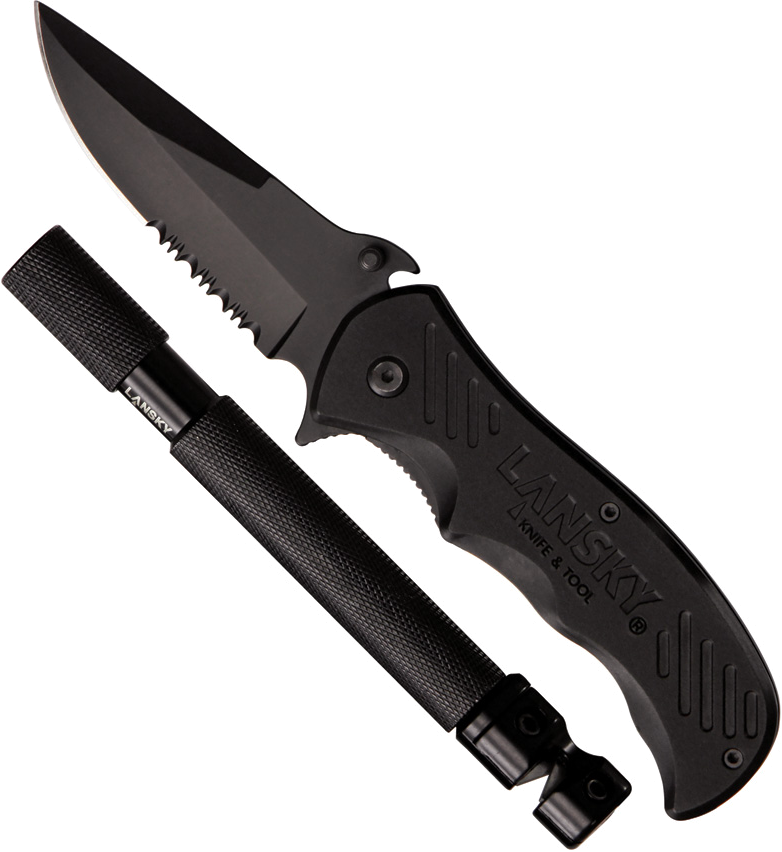 product image for Lansky Black Tactical Pack 3 38 Stainless Steel Blade