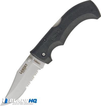 product image for Lansky Easy Grip LSKN 030 Black Rubber Folding Knife