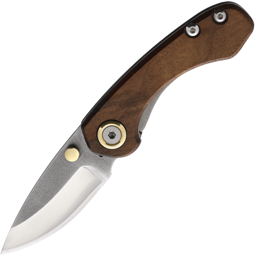product image for Leader Knives Fuga F101 Linerlock Walnut Handle 2.5" Blade