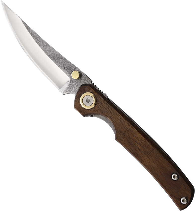 product image for Leader Knives Fuga F102 Linerlock 3.5" Walnut Handle