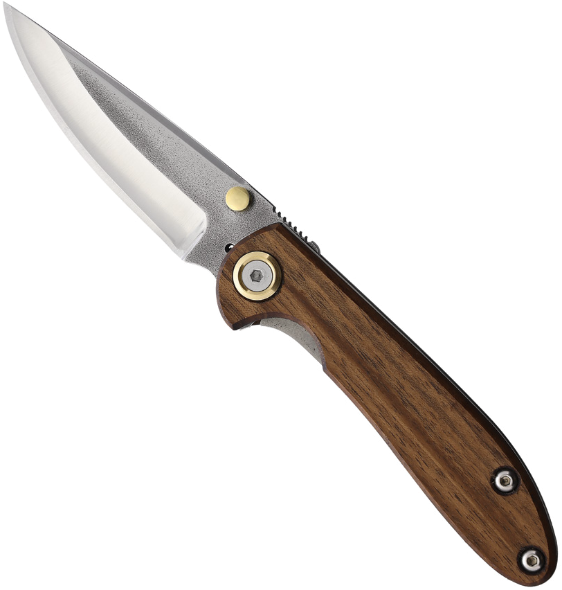 product image for Leader Knives Fuga F103 Linerlock Walnut Handle 3.38" Blade