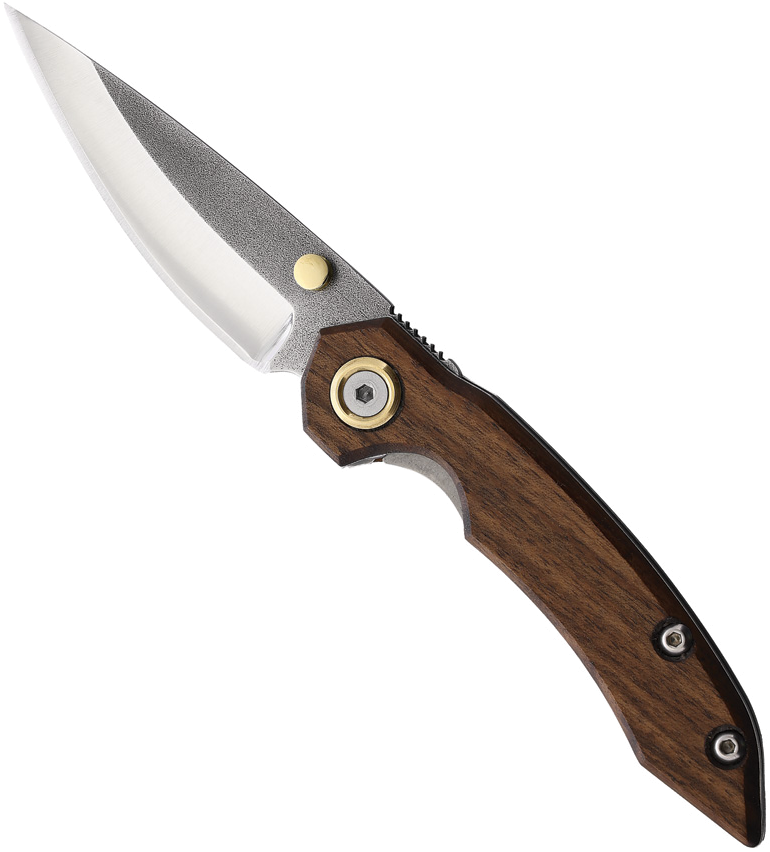 product image for Leader Knives Fuga F106 Linerlock 3.25" Walnut Handle
