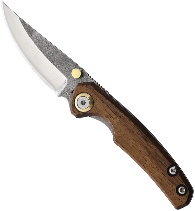 product image for Leader Knives Walnut Fuga F107 Linerlock Knife