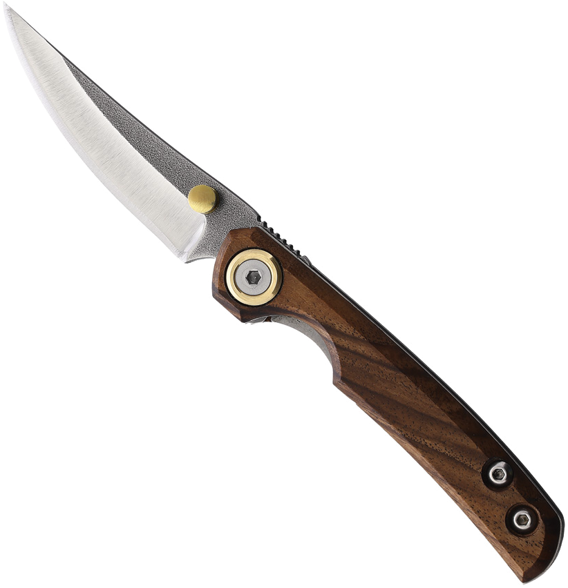 product image for Leader Knives Fuga F108 Linerlock Walnut Handle 2.75" Blade