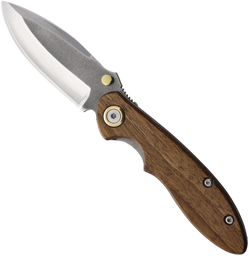 product image for Leader Knives Fuga F 110 Walnut Handle Linerlock Pocket Knife