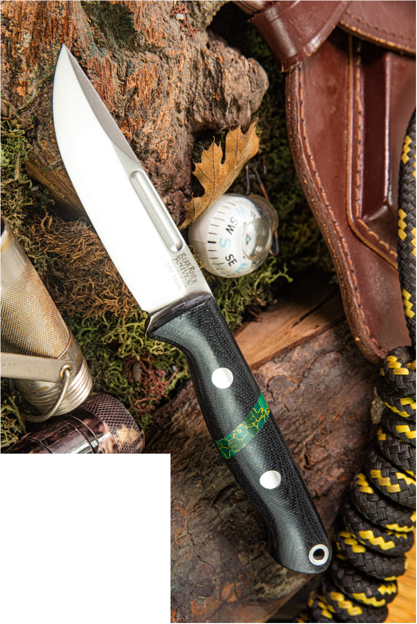 product image for Leader Mini Squad Leader S45VN Black Canvas Micarta Knife
