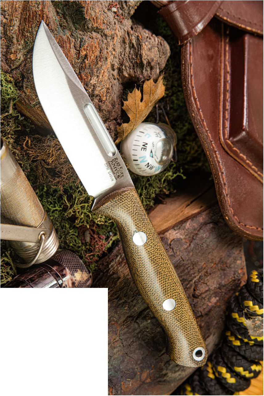Leader Mini Squad Leader S45VN Green Canvas Micarta product image
