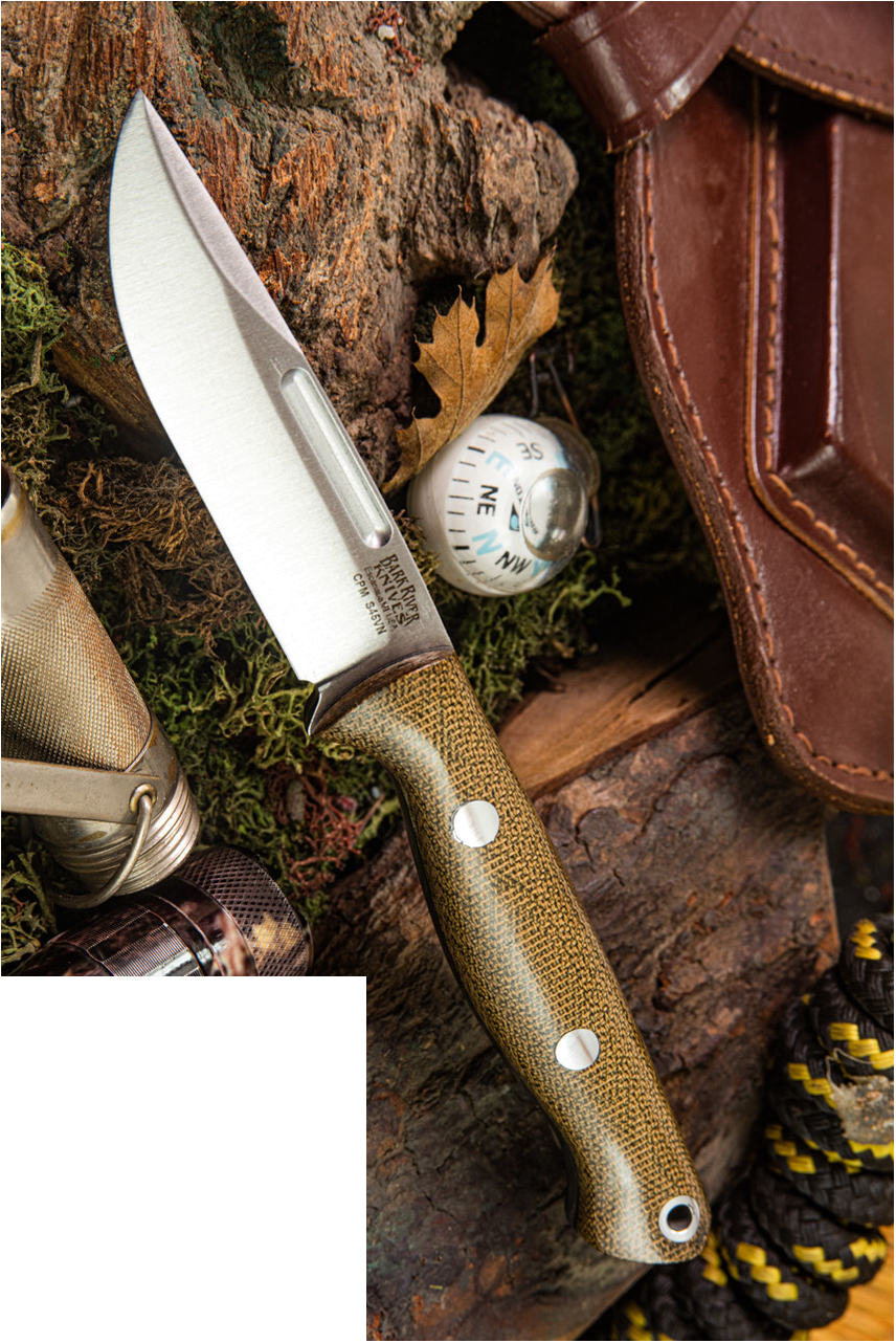 product image for Leader Mini Squad Leader S45VN Green Canvas Micarta Black Liners