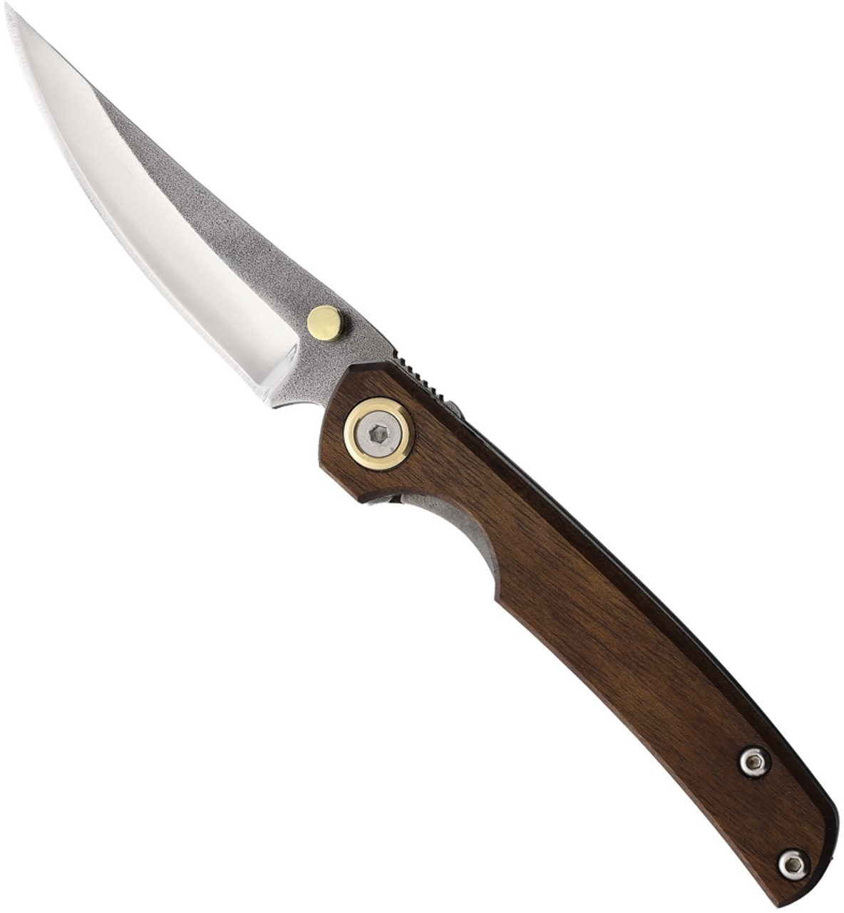 product image for Leader Knives Fuga F102 Linerlock Walnut Handle 3.5" Blade