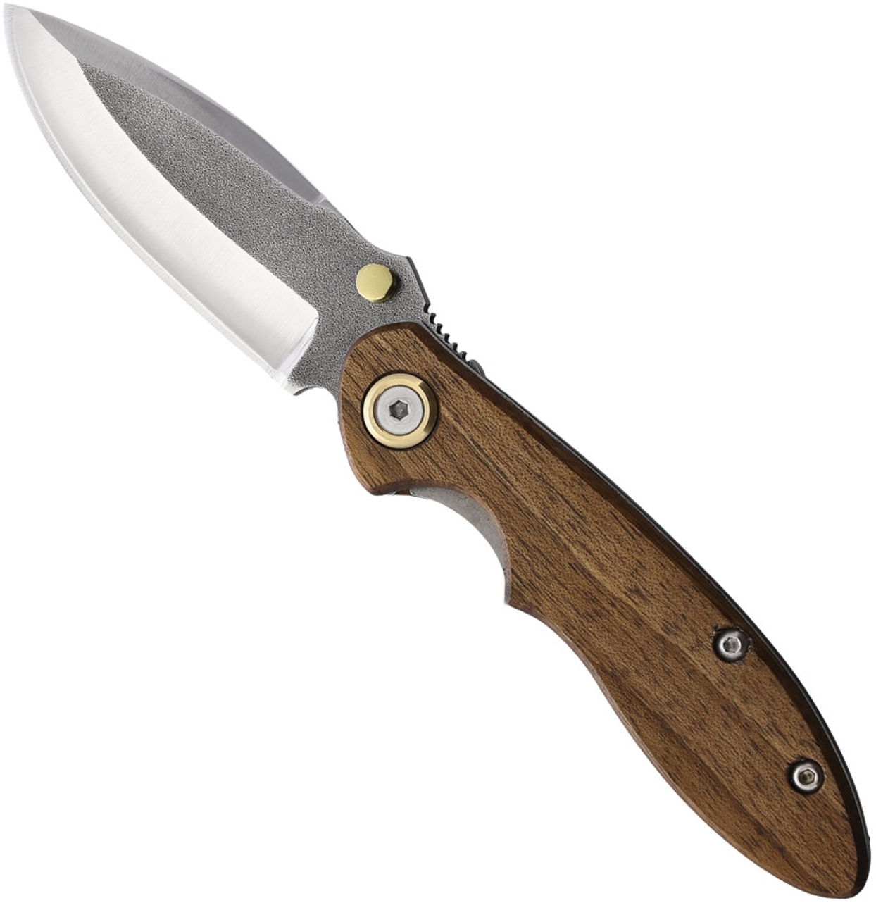 product image for Leader Knives Fuga F110 Linerlock 3.25" Walnut Handle
