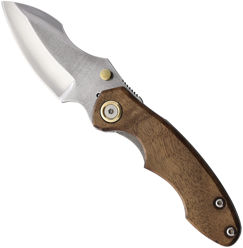 product image for Leader Knives Fuga F 111 Walnut Handle Linerlock Pocket Knife