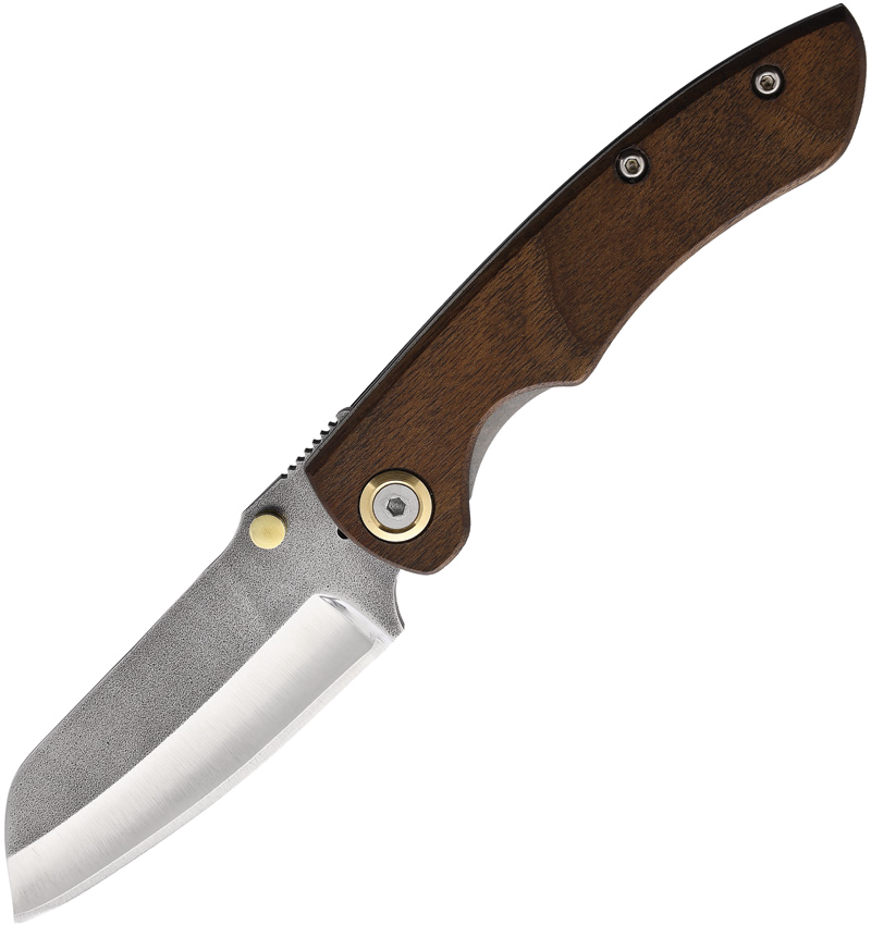 product image for Leader Knives Fuga F112 Linerlock Walnut Handle 3.5" Blade