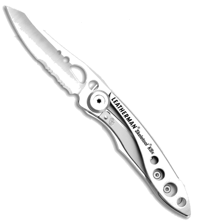 product image for Leatherman Skeletool KBX Stainless Steel Combo Edge Knife 832382