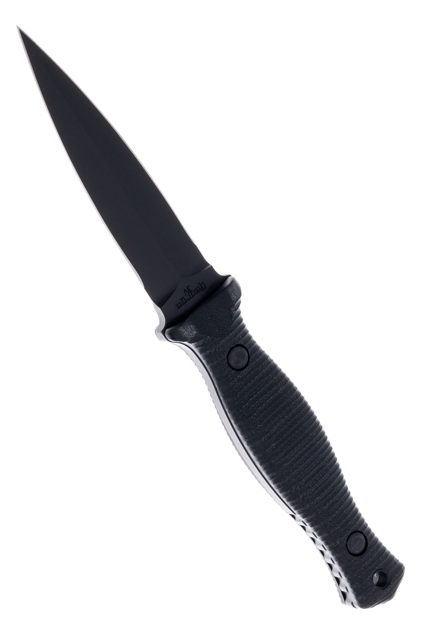 product image for Les George Galvo CPM 3V Black G-10 Handle Black Cerakote Blade