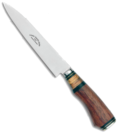 product image for Linder Gaucho 5 Fixed Blade Knife Rosewood Rubber Wood Satin Finish