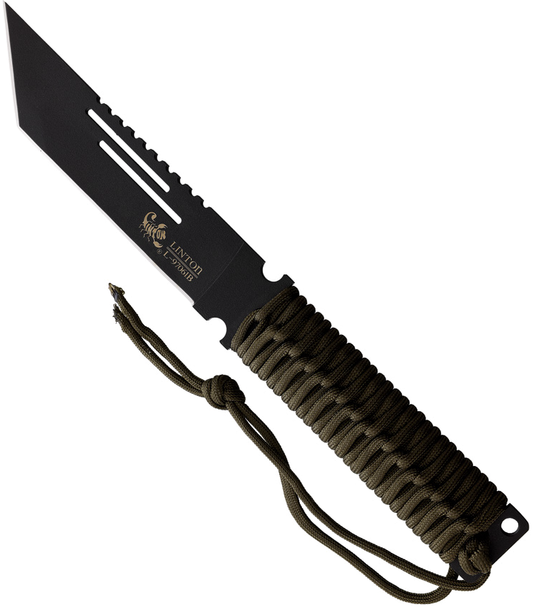product image for Linton Cutlery Black 6" Fixed Blade