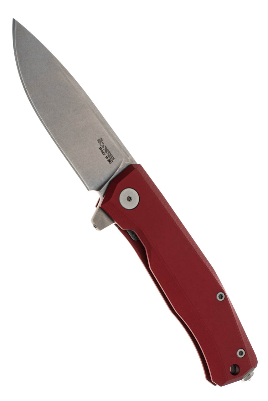 Lion-Steel Myto Green Aluminum Stonewashed M390 Blade