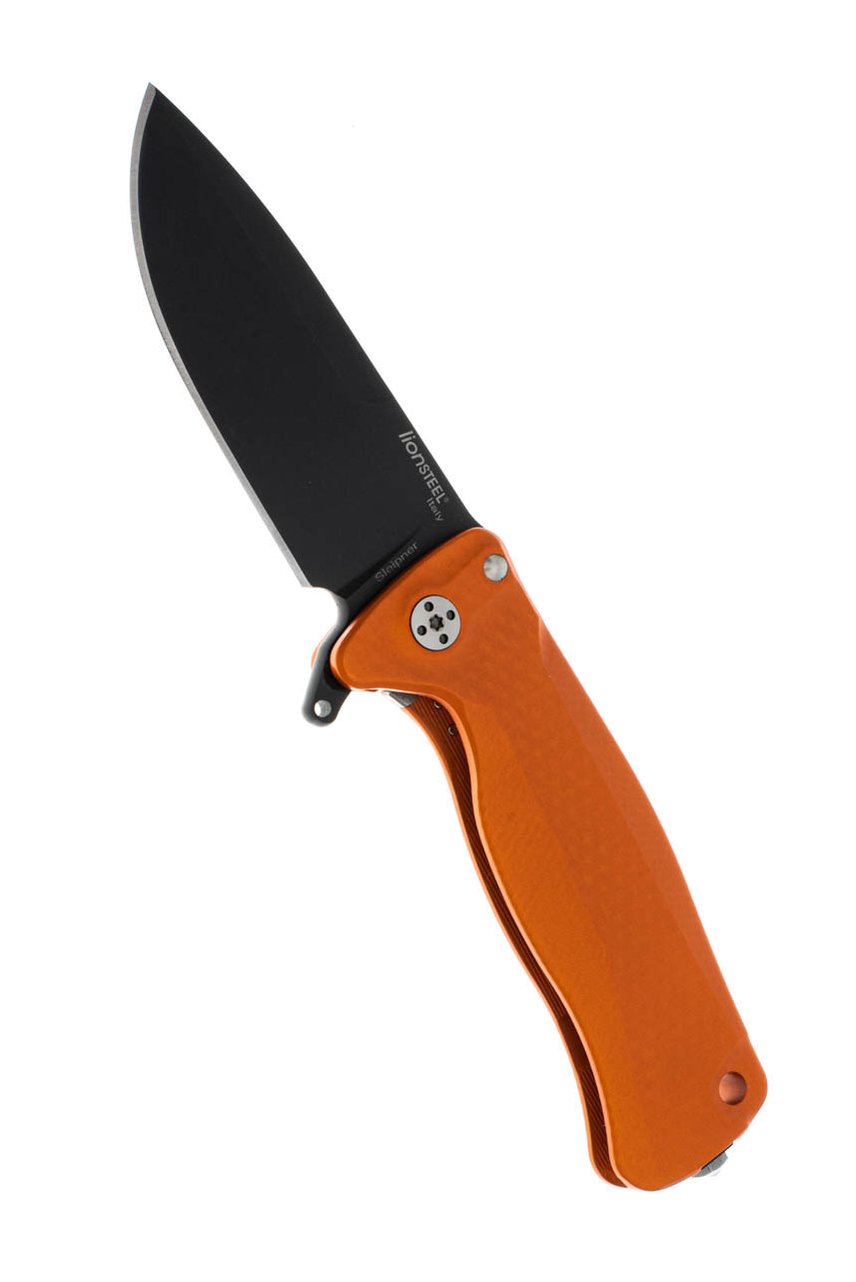 LionSteel SR-22 Aluminum Orange with Black Blade product image