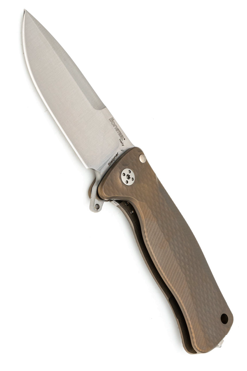 Lion Steel SR22 Titanium Bronze Folding Knife