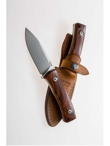 product image for Lion Steel M4 Satin M390 Fixed Blade Knife Santos Wood Handle