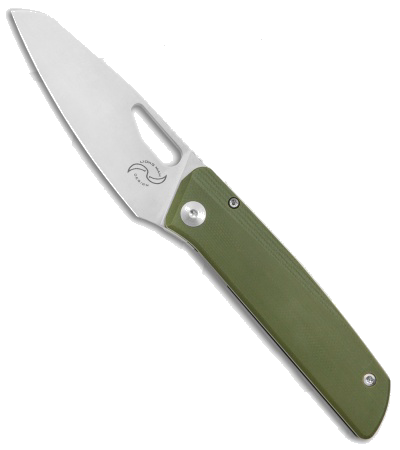 product image for Liong Mah Designs KUF EDC 3.0 Green G-10 Titanium Frame Lock Knife