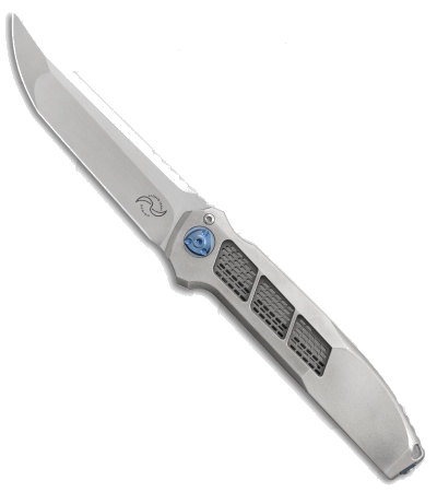 product image for Liong Mah Designs XV Integral Titanium Frame Lock Knife Hand Rubbed Satin Finish