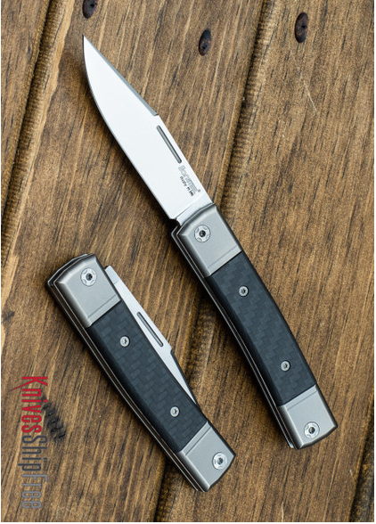 product image for LionSTEEL Jack M390 Clip Point Carbon Fiber Pocket Knife