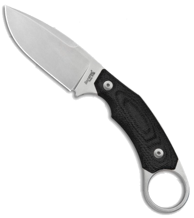 LionSteel H2 Black G10 Fixed Blade Knife Stonewash product image