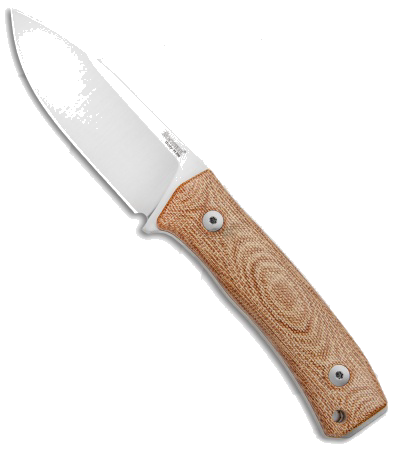 LionSteel M4 Fixed Blade Knife Natural Micarta Satin M390 product image
