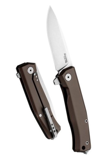 LionSteel Myto Earth Brown Aluminum M390 Pocket Knife product image