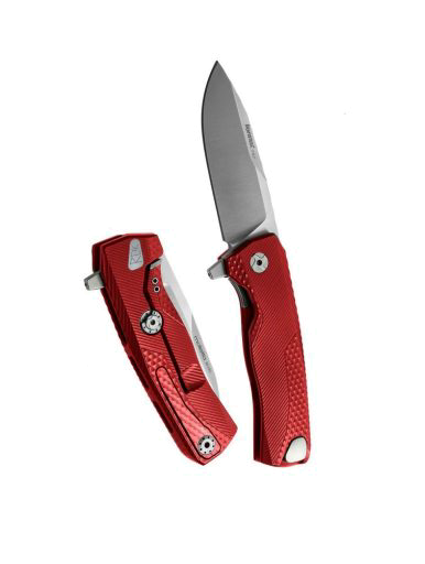 Lion Steel ROK Red Aluminum Handle Knife product image