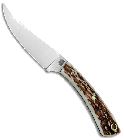 product image for LT Wright Small Swoop D2 Steel Fixed Blade Knife with Stag Handle