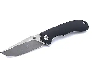 product image for M-Miguron Centurion Flipper Folding Knife Black G10 Handle MGR-812WBK