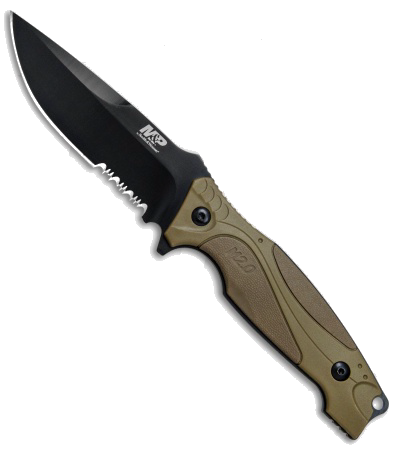 product image for M-P M2.0 Fixed Blade Knife Black Brown Handle 1085882