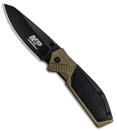 product image for M&P M2.0 Black Brown Liner Lock Knife 1085916