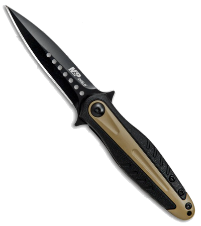 product image for M-P Shield Dagger Liner Lock Knife Gray Black Model 1085892