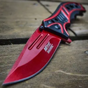 product image for M-Tech Blood Red Folding Pocket Knife