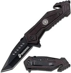 product image for MTech USA Black M-A1033 Series Spring Assist Folding Knife 4.75 Inch Closed