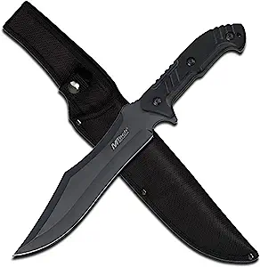 product image for MTech USA MT-20-39 Black Fixed Blade Knife with G10 Handle and 1680D Nylon Sheath