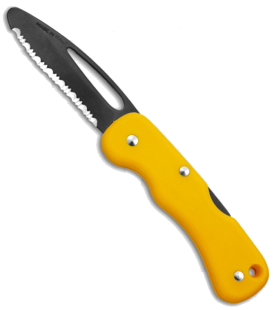 product image for Mac Coltellerie 697 Rescue 2 Yellow Folding Knife