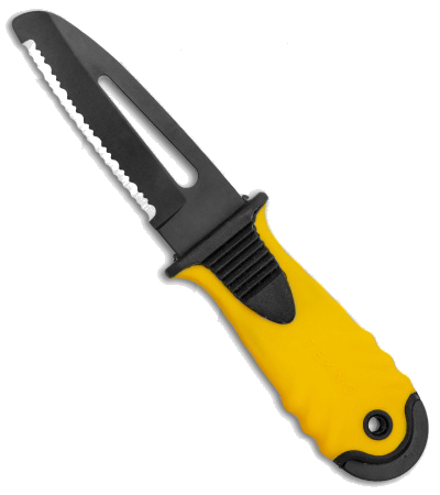 product image for Mac Coltellerie Tekno Rescue B Yellow Fixed Blade Knife